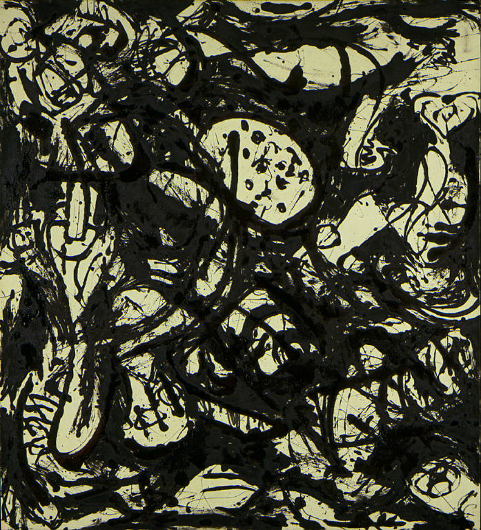 Noir et blanc Numéro 20 - Jackson Pollock image 1 reproduction de peinture à l’huile