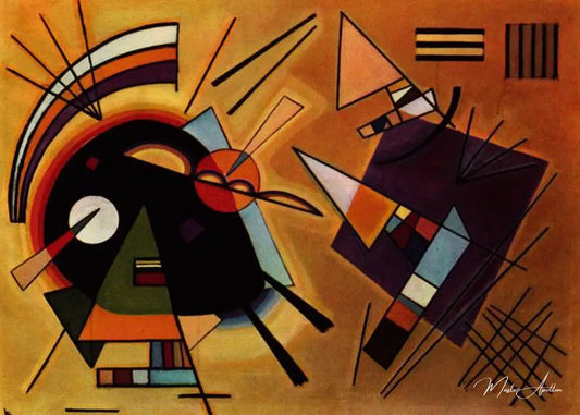 Noir et Violet - Vassily Kandinsky - Reproductions de tableaux et peintures haut de gamme