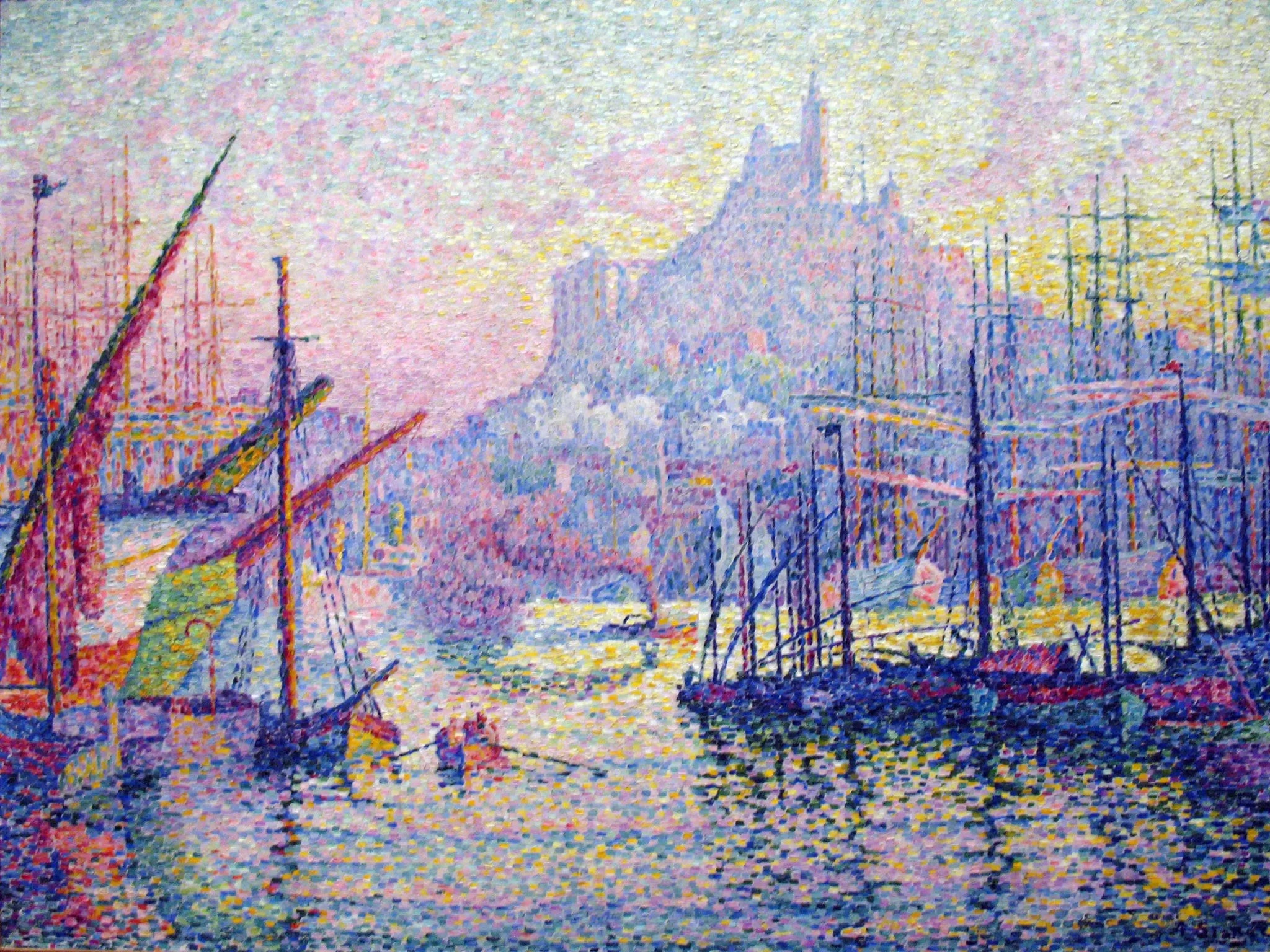 Notre-Dame-de-la-Garde, Marseille - Paul Signac image 1 copie de tableau peinte à la main
