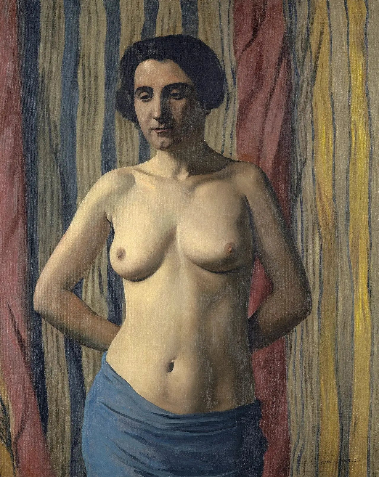 Nu à l’écharpe bleue - Félix Vallotton - Alpha Reproduction