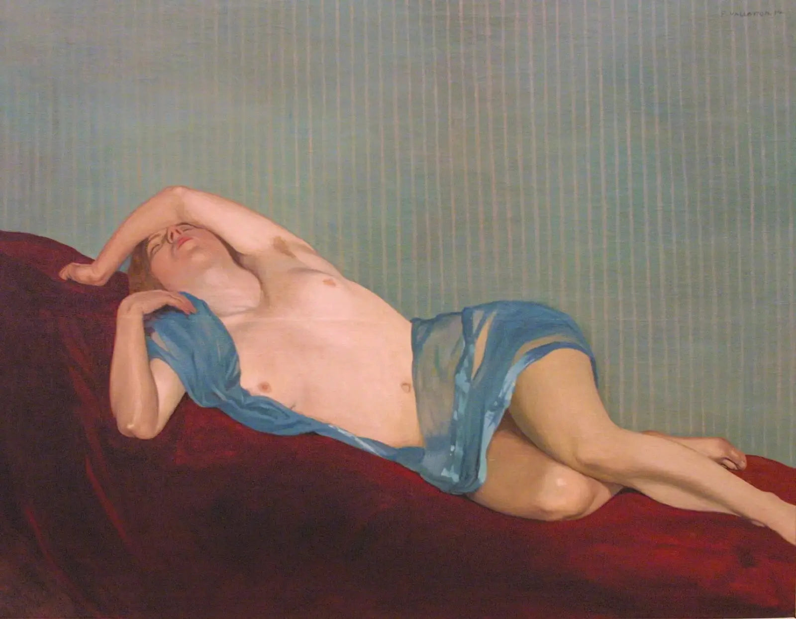 Nu à l’écharpe verte - Félix Vallotton - Alpha Reproduction