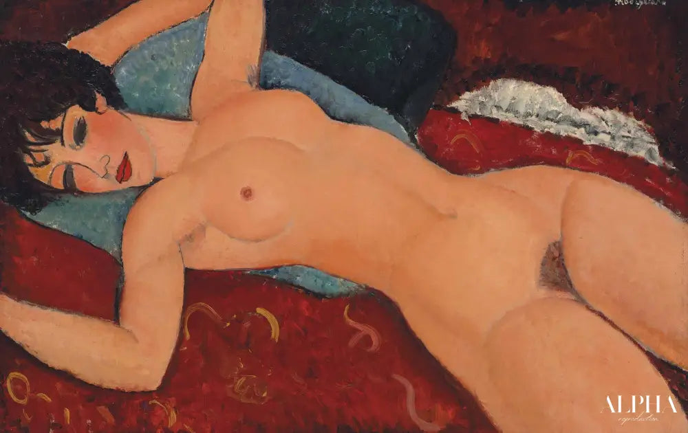 Nu couché - Amedeo Modigliani - Reproductions de tableaux et peintures haut de gamme