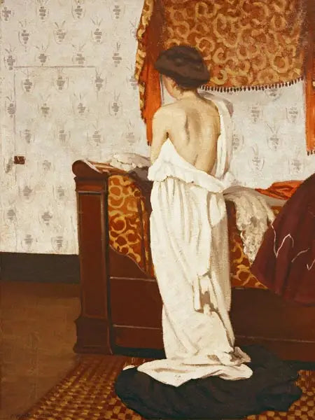 Nu de dos dans un intérieur - Félix Vallotton - Alpha Reproduction