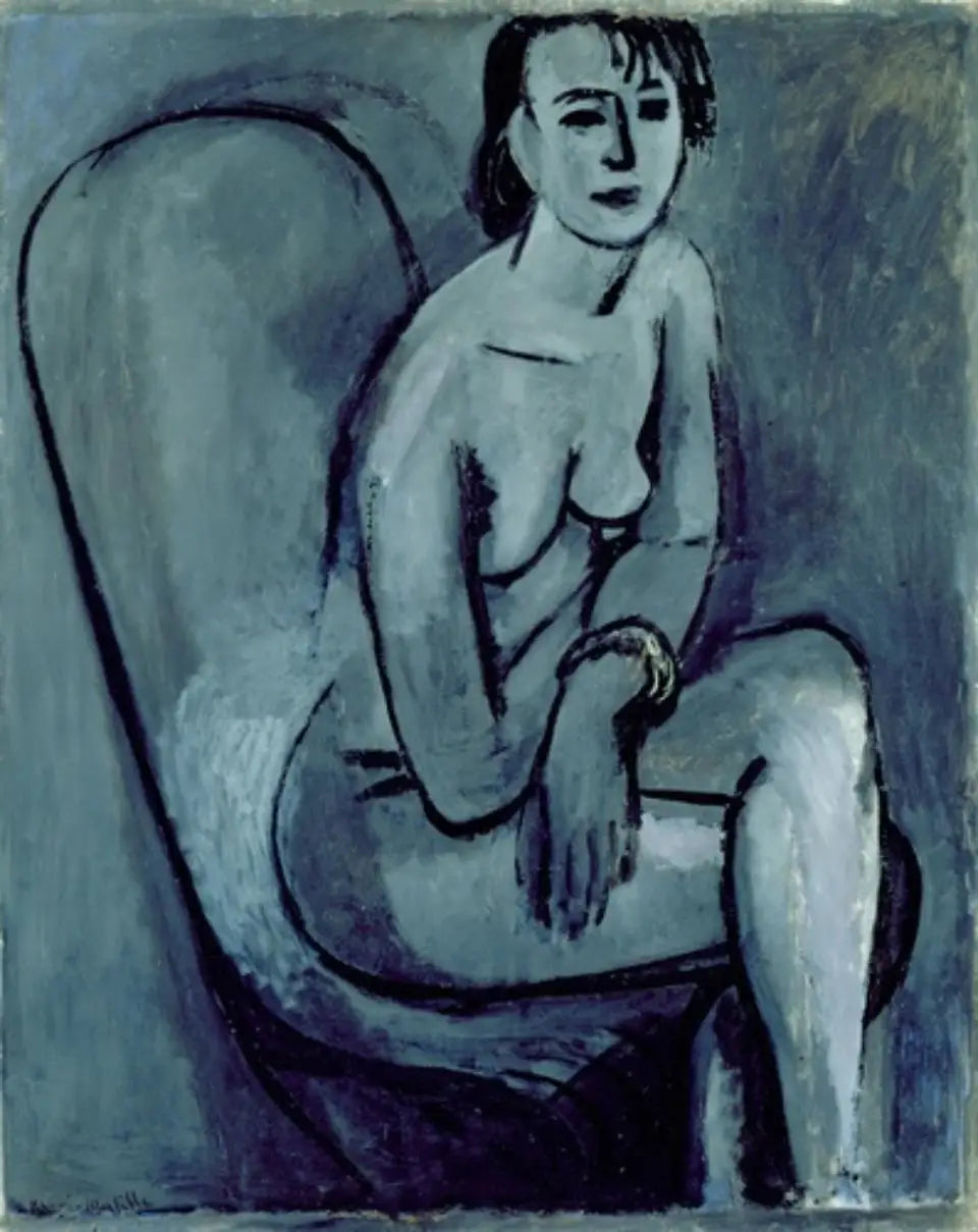 Reproduction du tableau « Nu gris au bracelet - Henri Matisse » par Alpha Reproduction en peinture à l’huile
