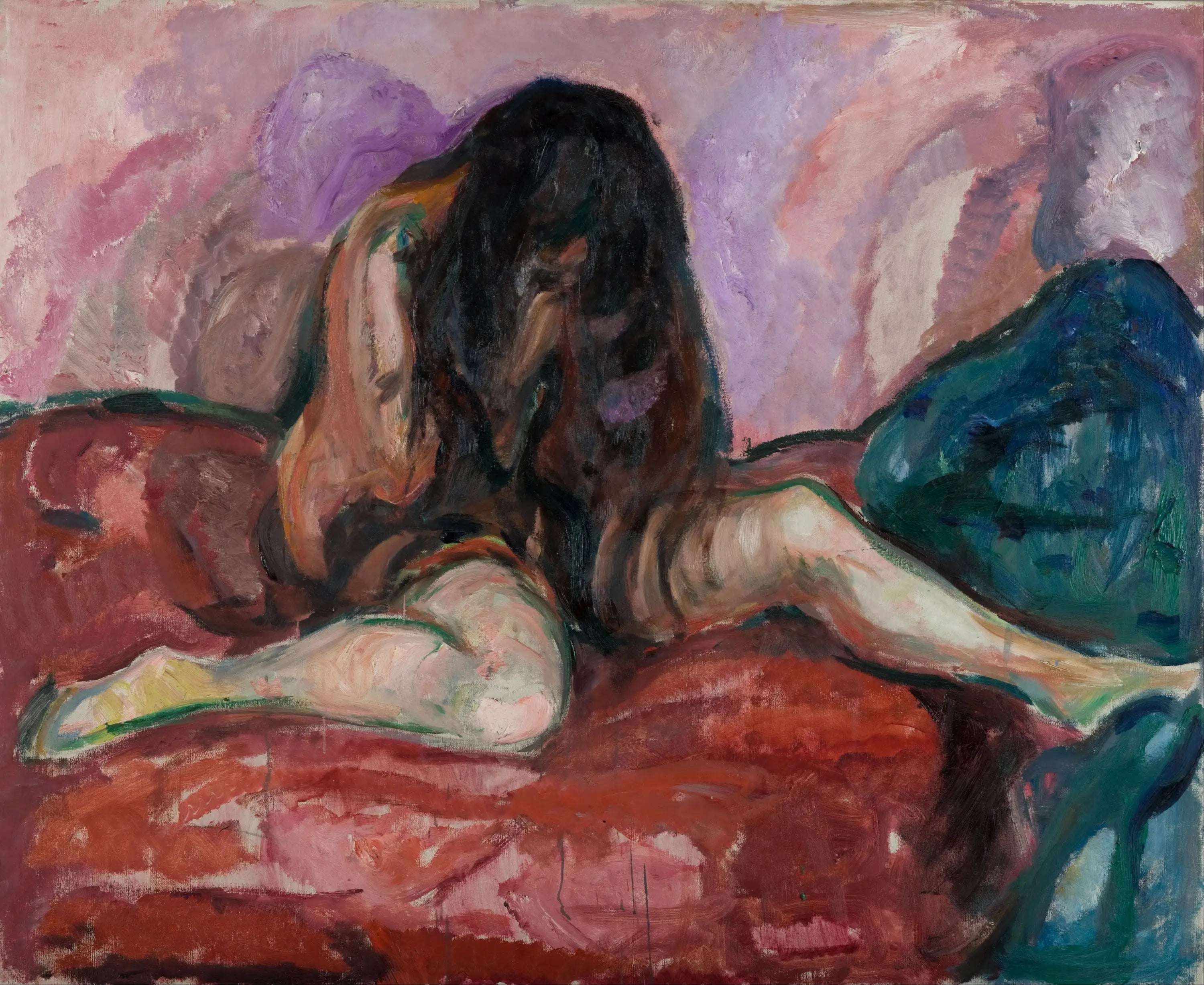 Nu pleurant - Edvard Munch image 1 reproduction de peinture à l’huile