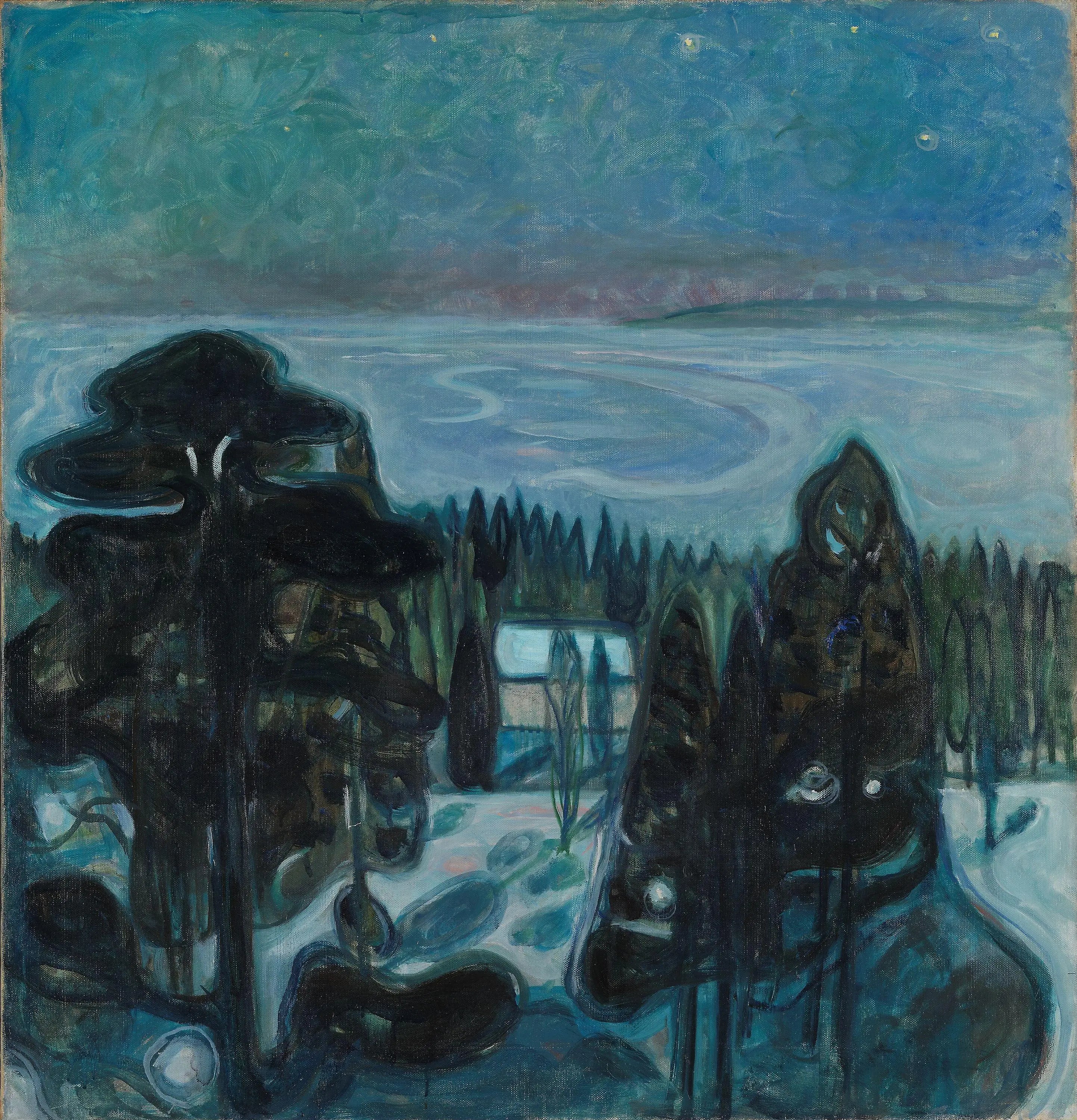 Reproduction du tableau « Nuit blanche - Edvard Munch » par Alpha Reproduction en peinture à l’huile