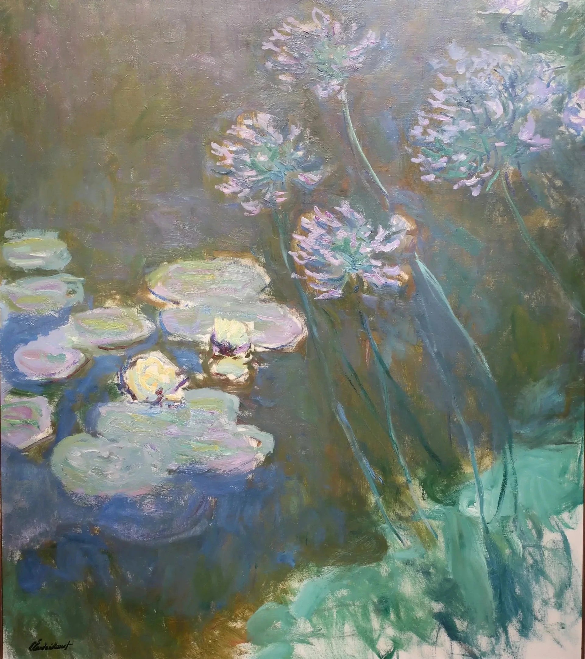 Nymphéas et Agapanthes de Claude Monet, 1914–1917 – Musée Marmottan Monet, inventaire 5084, Wildenstein 1821