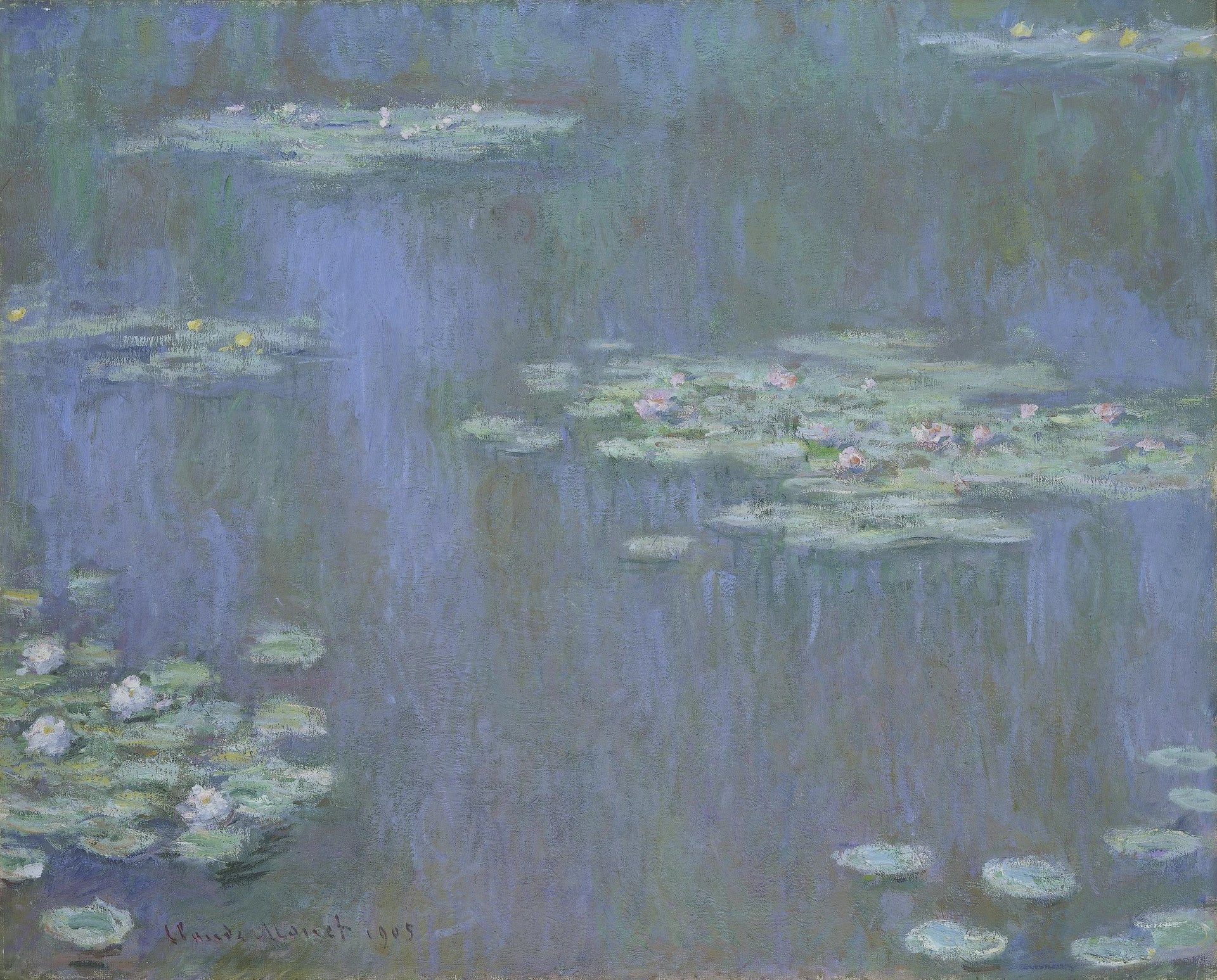 Nymphéas de Claude Monet, 1905 – Amgueddfa Cymru, NMW A 2484, Wildenstein 1680