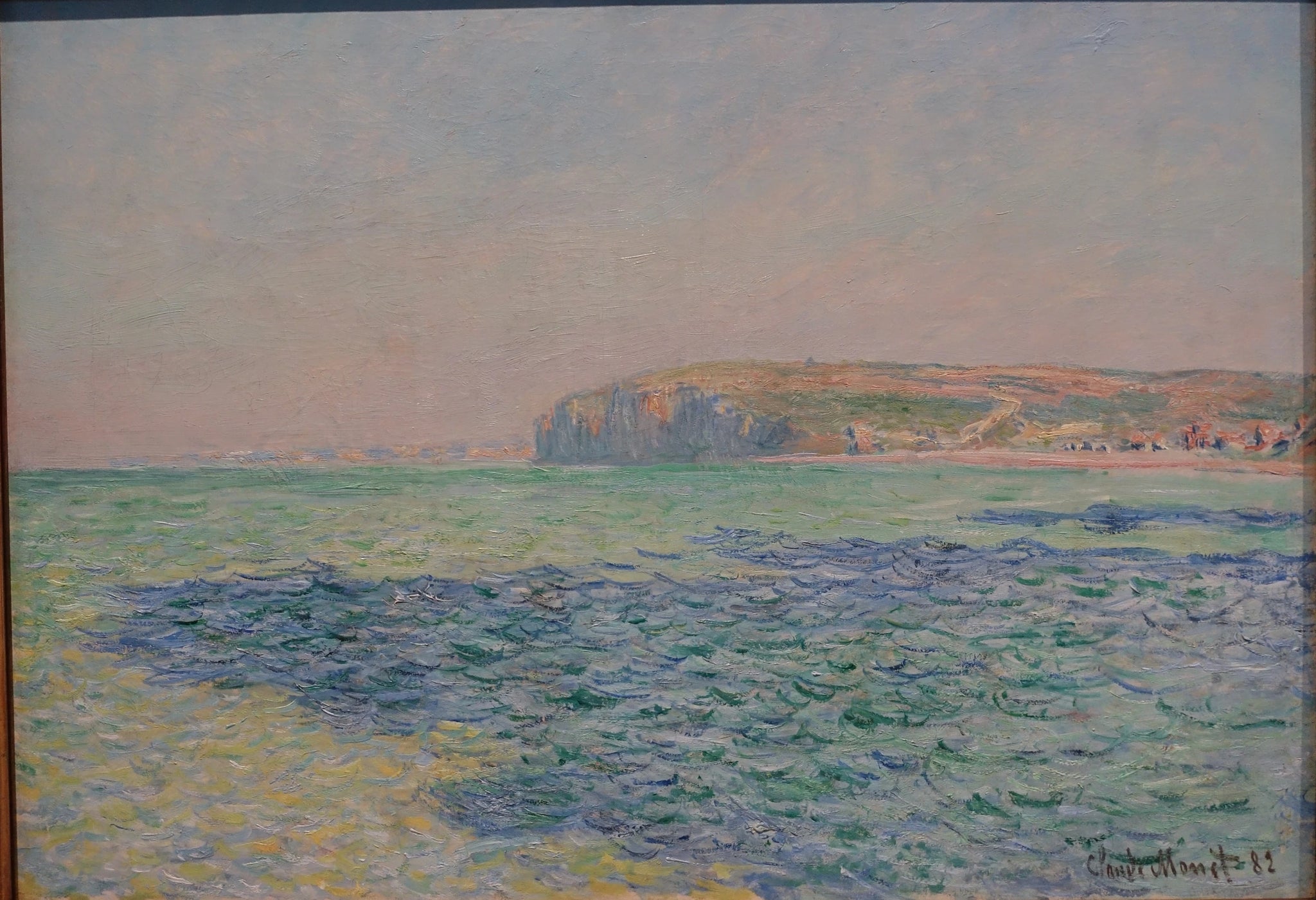 Ombres sur la mer, les falaises à Pourville W792 par Claude Monet, Ny Carlsberg Glyptotek