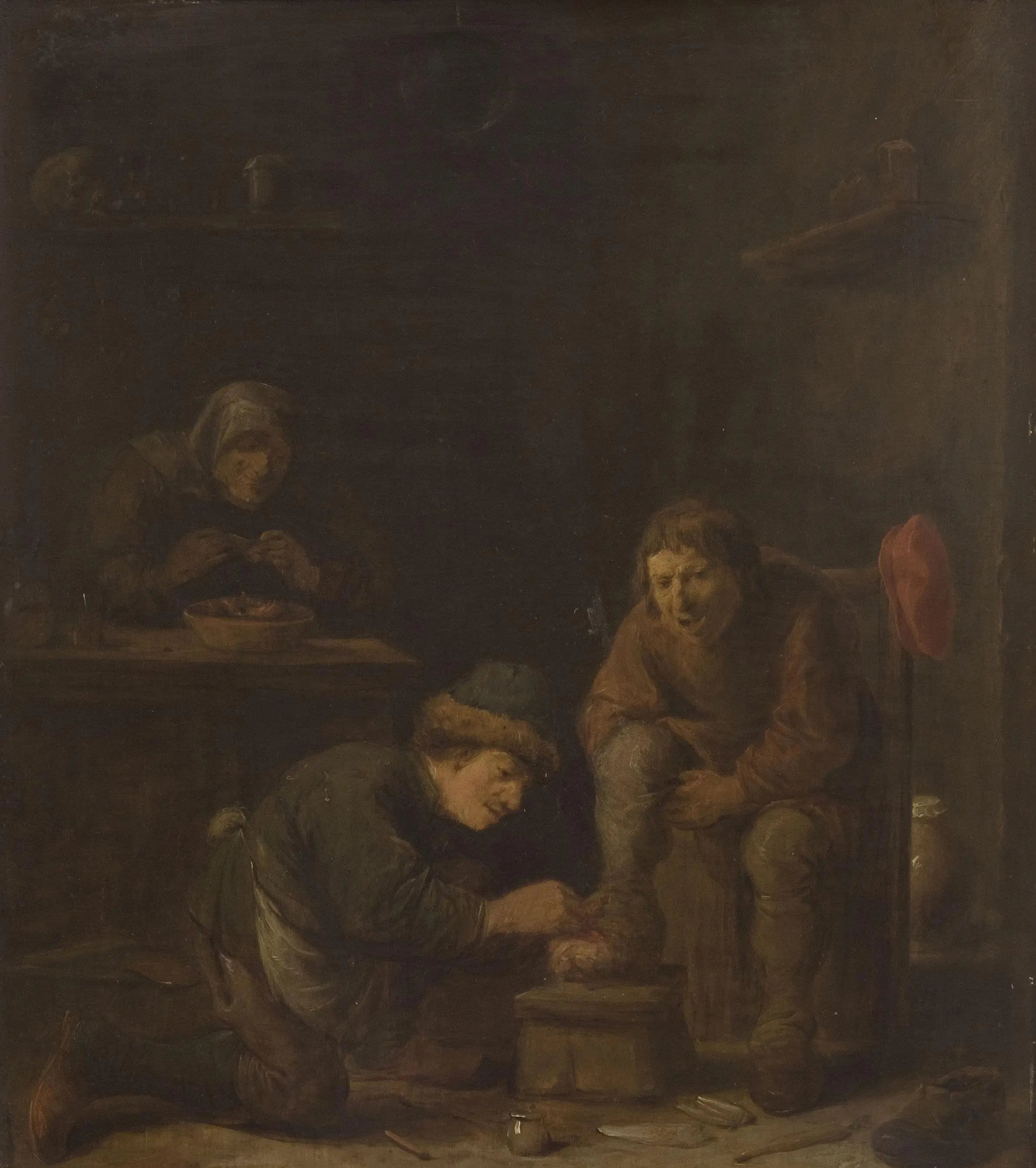 Opération du pied - David Teniers le Jeune image 1 tableau peint à l’huile sur toile