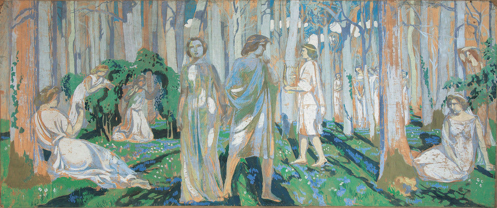 Orphée et Eurydice - Maurice Denis image 1 copie peinte à la main à l’huile