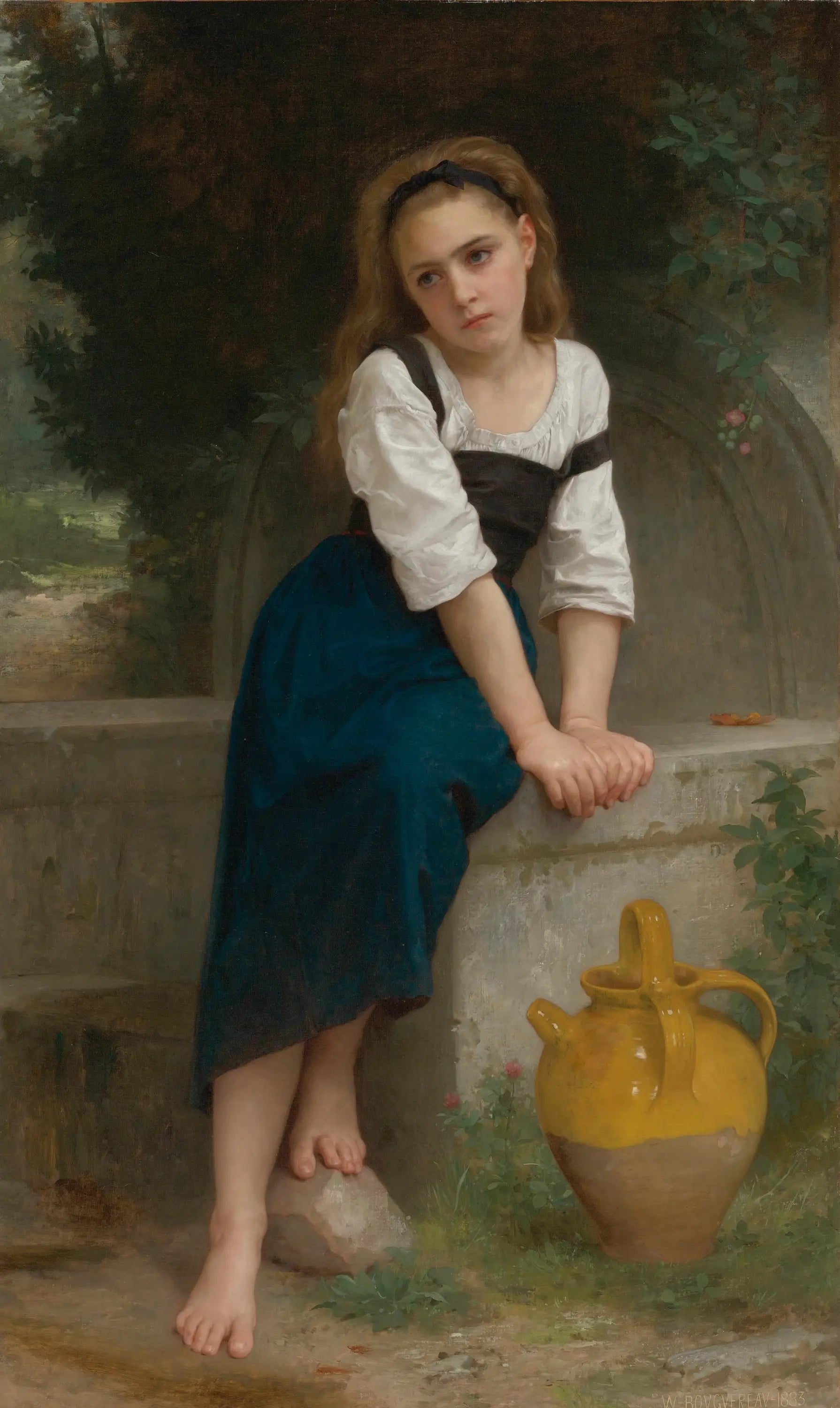 Orpheline à la fontaine - Bouguereau - Alpha Reproduction