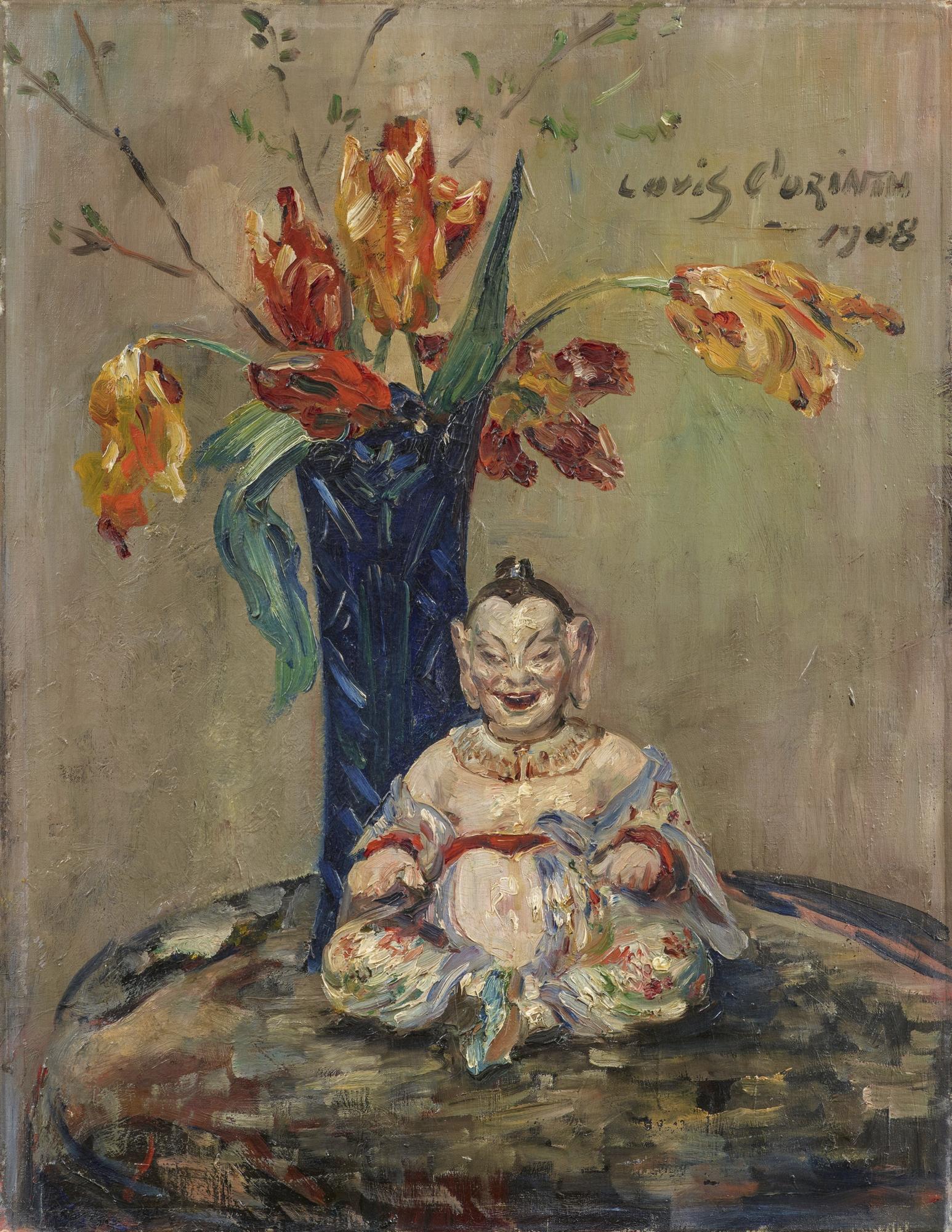 Pagode mit Blumen - Lovis Corinth