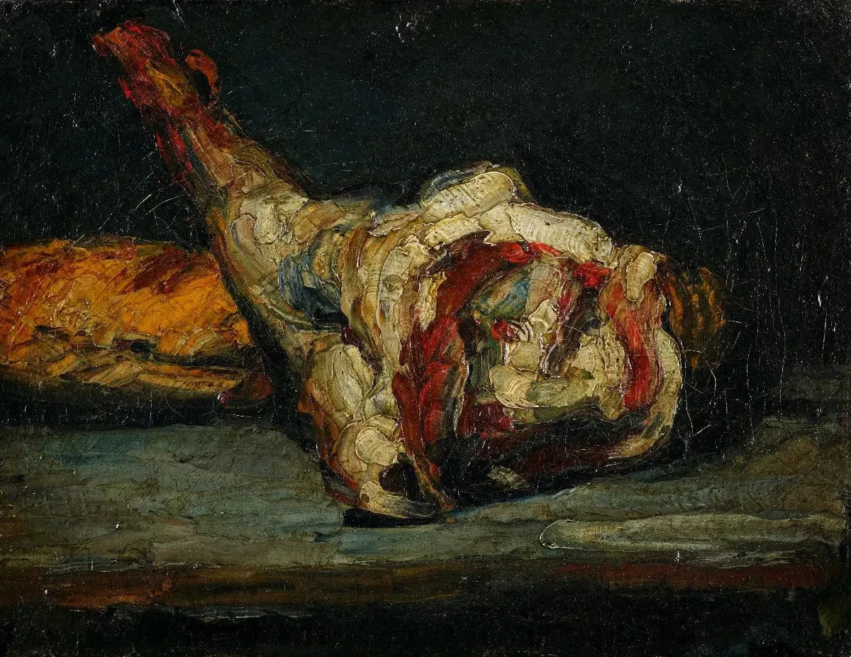 Pain et gigot d’agneau - Paul Cézanne image 1 tableau peint à l’huile sur toile