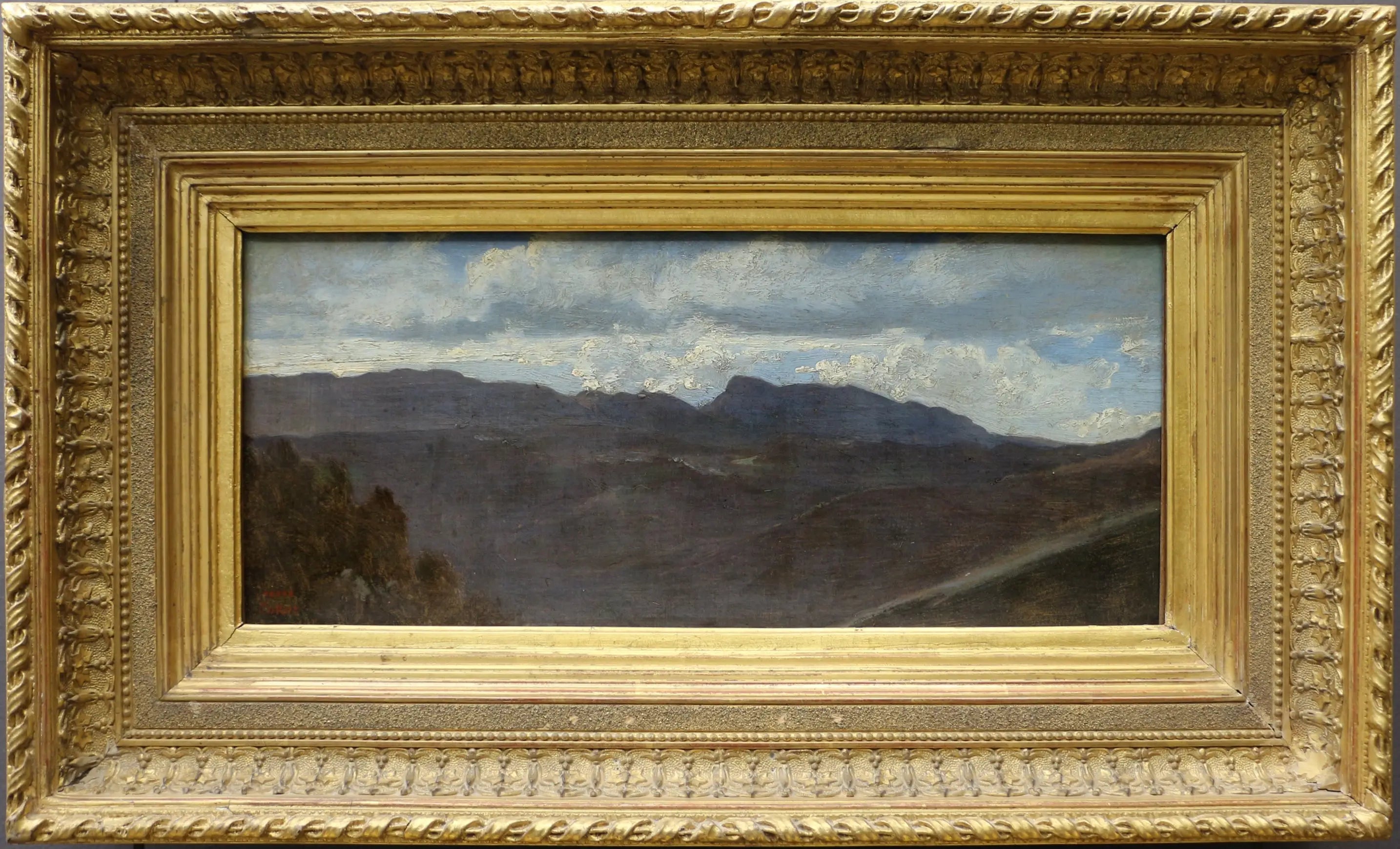 Panorama de la campagne romaine. Les monts Prenestini vus d’Olevano - Jean-Baptiste Camille Corot - Alpha Reproduction
