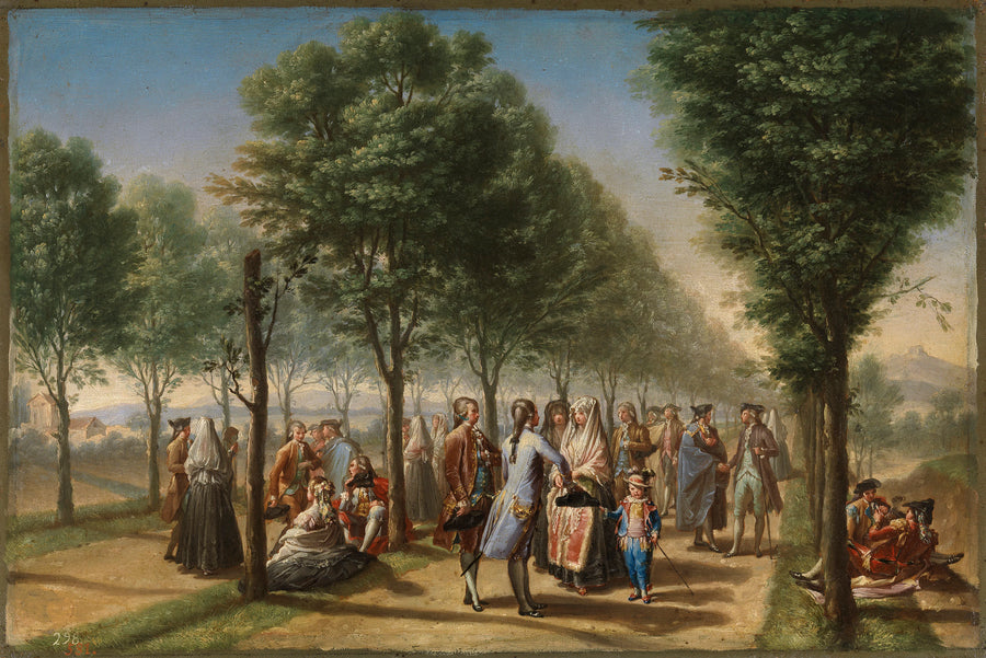 Le Paseo de las Delicias - Francisco Bayeu y Subias