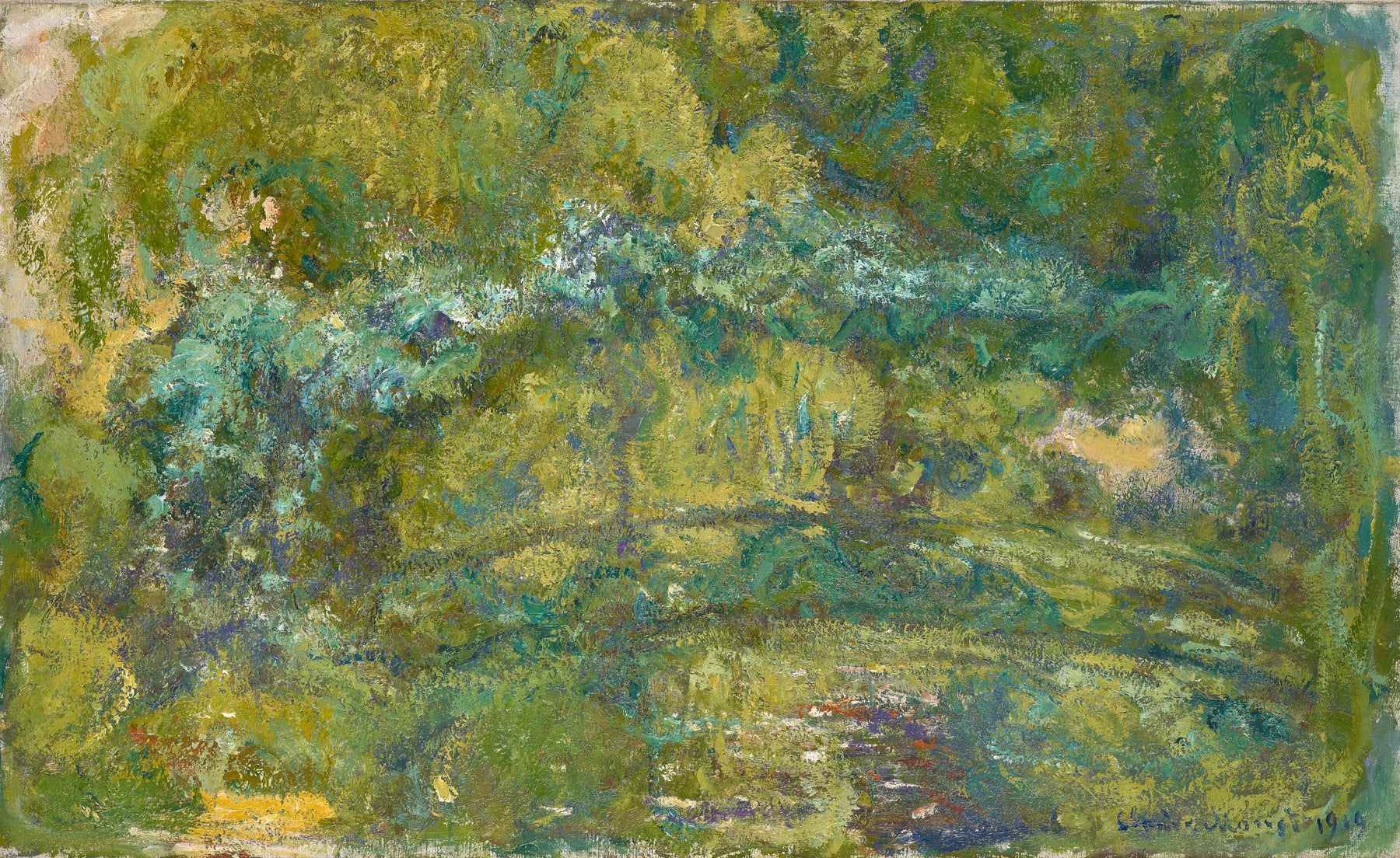 La Passerelle sur le bassin aux nymphéas de Claude Monet, 1919 – Kunstmuseum Basel G 1986.15, W1916