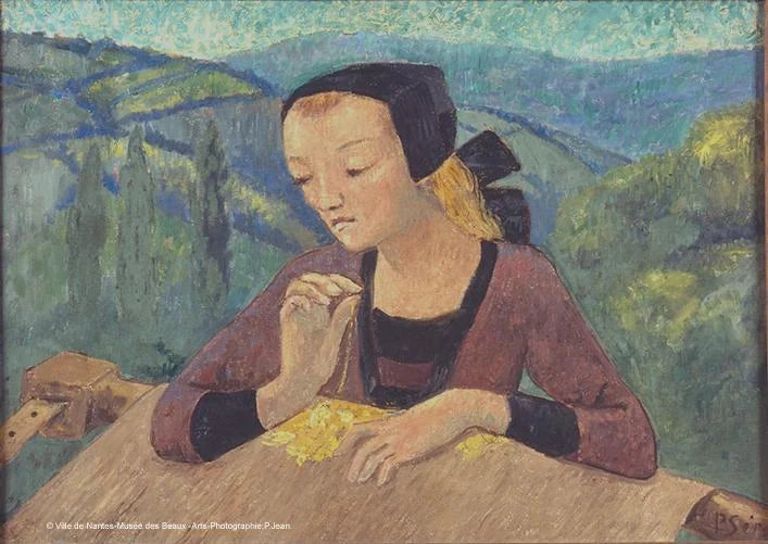 Brodeuse, peinture de Paul Sérusier