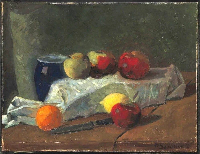 Nature morte aux pommes et citrons, peinture de Paul Sérusier