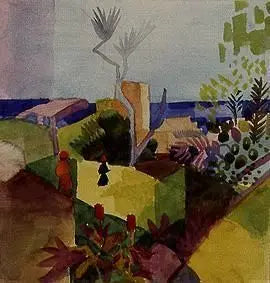 منظر على شاطئ البحر - أوغست ماكي