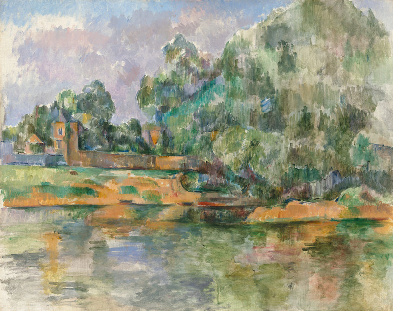 Paysage au bord de l'eau - Paul Cezanne