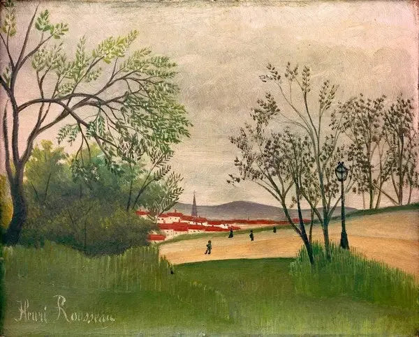 منظر طبيعي مع مئذنة - هنري روسو