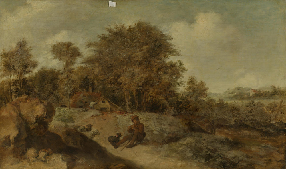 Paysage avec berger - Adriaen Brouwer