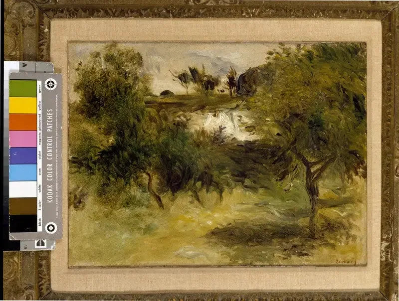 منظر طبيعي مع أشجار - بيير أوغست رينوار