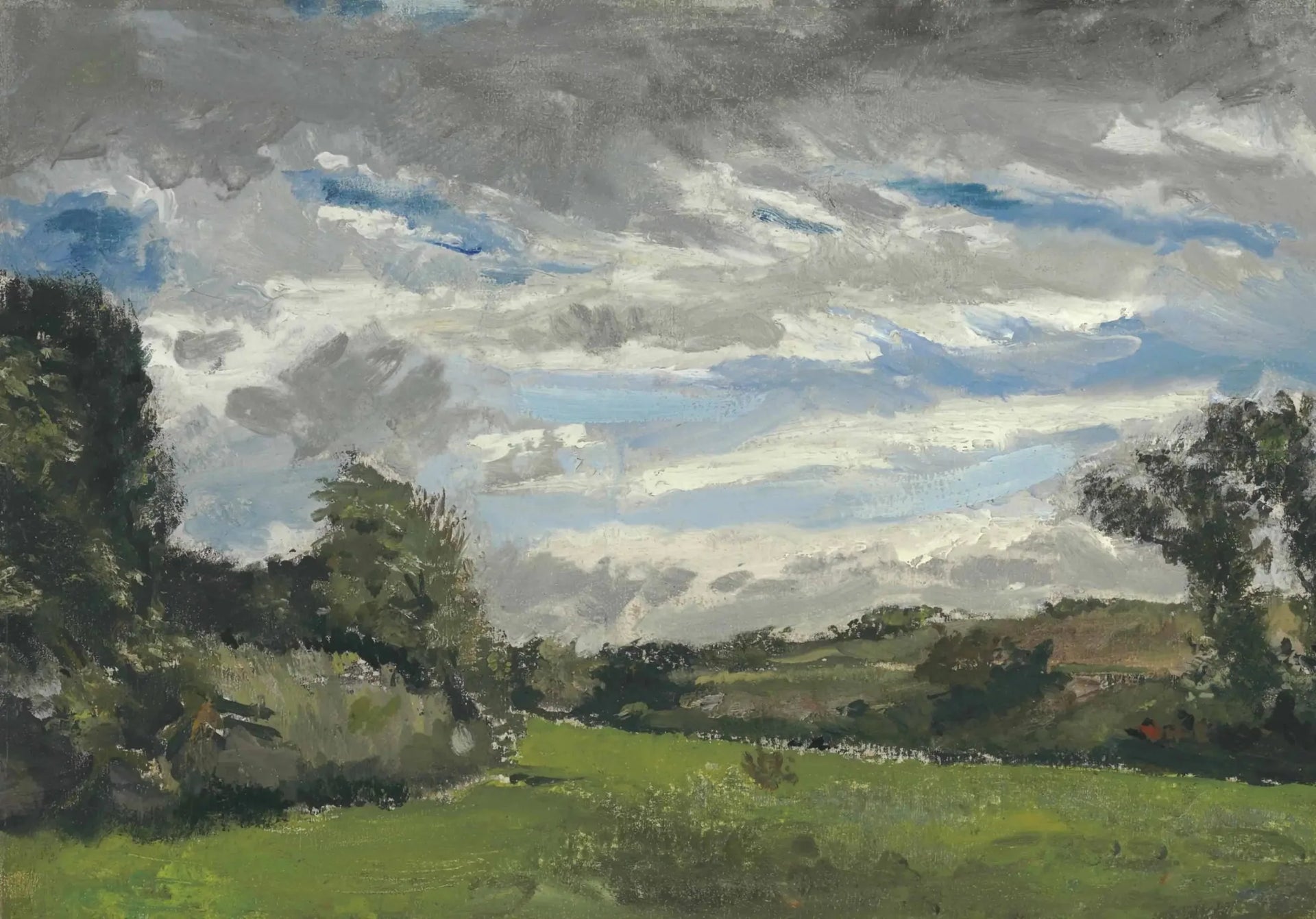 Paysage avec dunes - Vincent van Gogh image 1 reproduction de peinture à l’huile