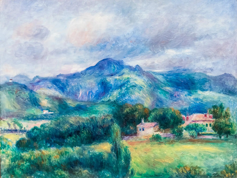 منظر طبيعي مع جبل - بيير-أوغست رينوار