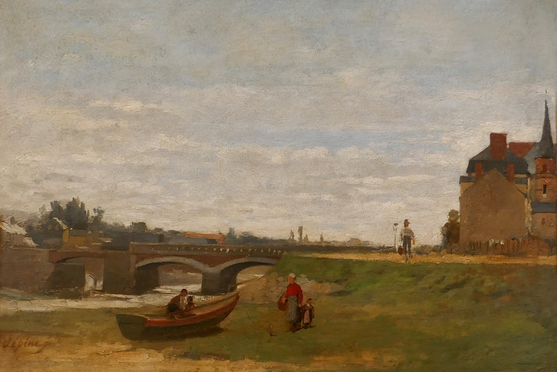 منظر طبيعي مع جسر - ستانيسلاس لابين