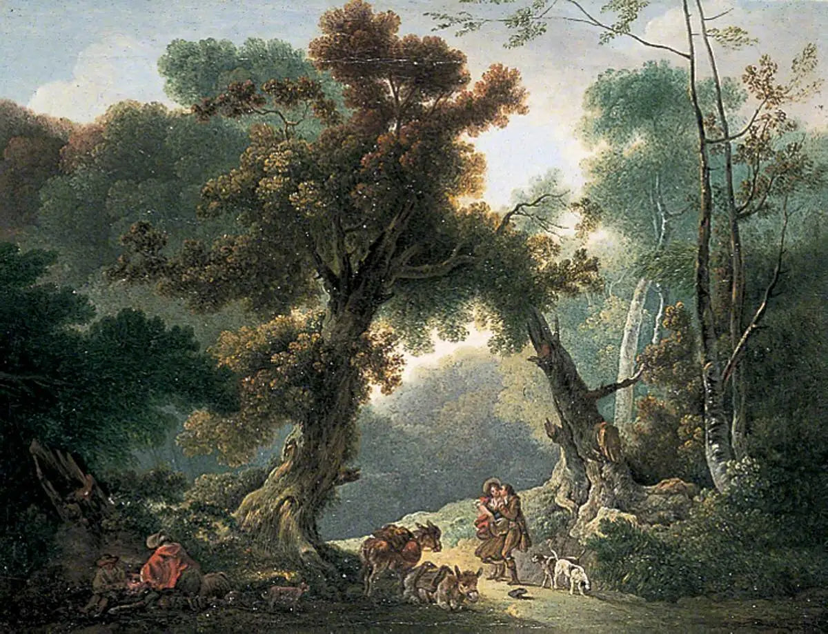 Paysage boisé - Thomas Gainsborough image 1 copie de tableau peinte à la main