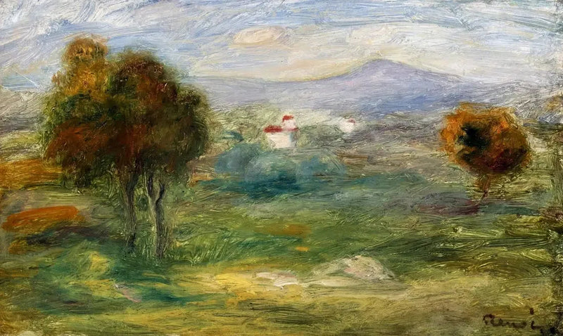 منظر طبيعي من كروس دو كاجن. - بيير أوغست رينوار