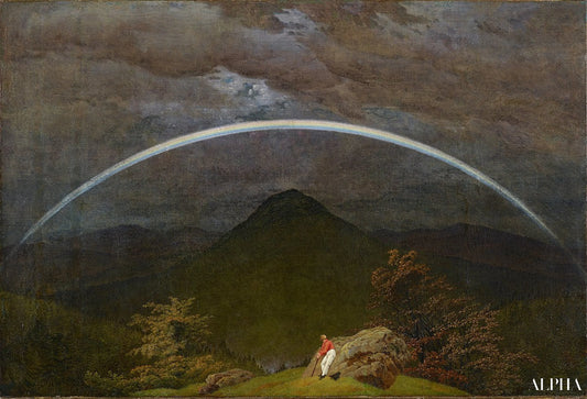 Paysage de montagne avec arc-en-ciel - Caspar David Friedrich - Reproductions de tableaux et peintures haut de gamme