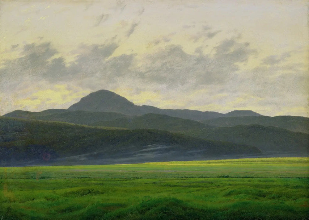 Paysage de montagnes en Bohême - Caspar David Friedrich image 1 reproduction d’œuvre d’art à l’huile
