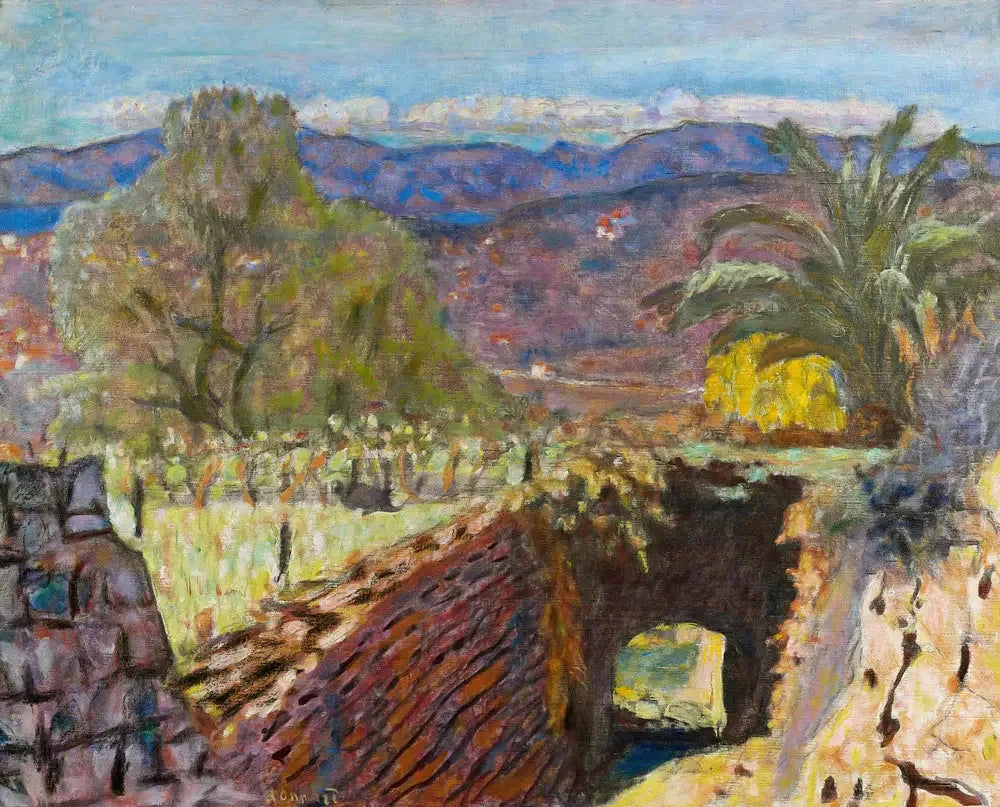 Paysage du Midi par temps de mistral - Pierre Bonnard image 1 copie de tableau peinte à la main