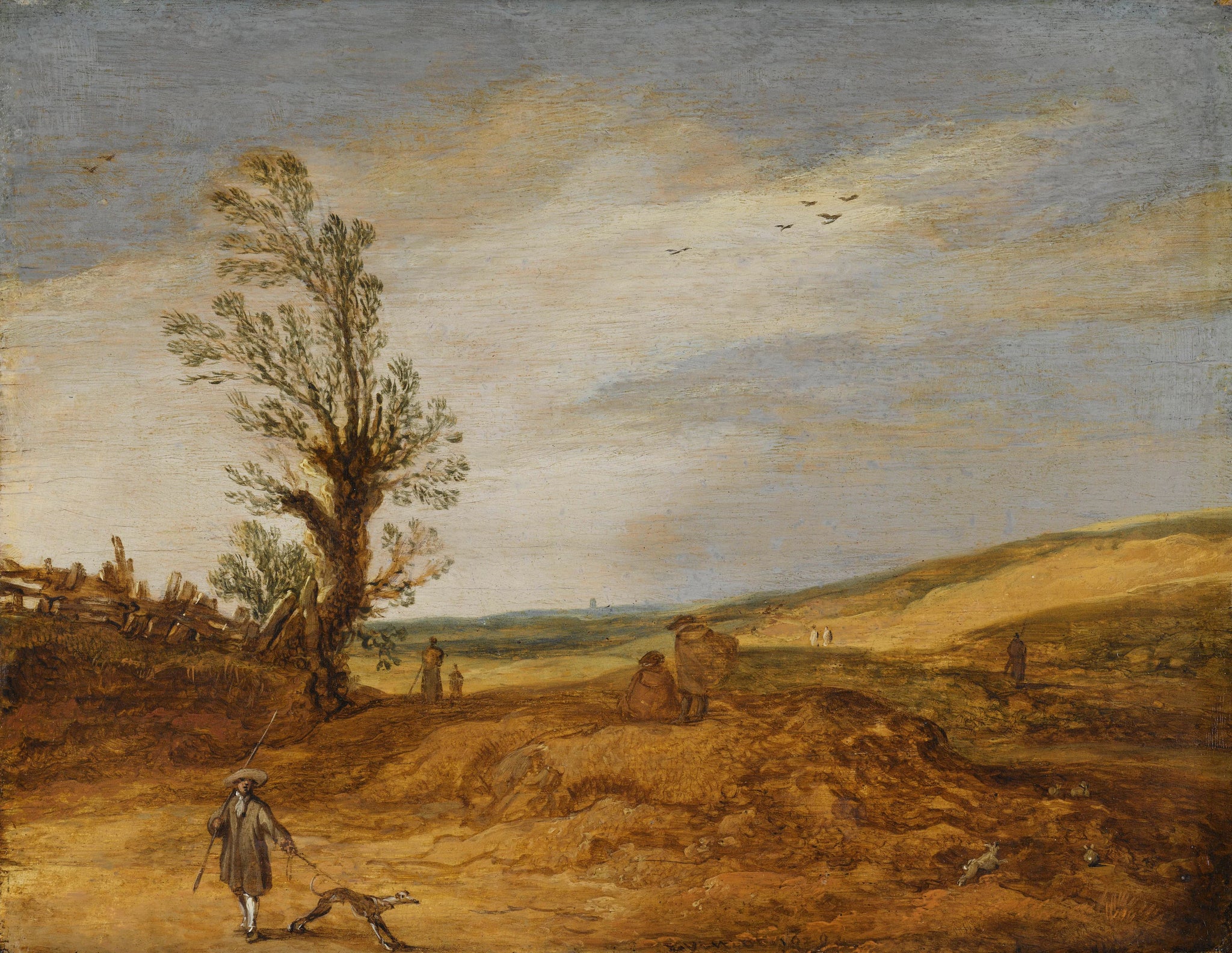 Paysage de dunes - Esaias Van de Velde l'Ancien
