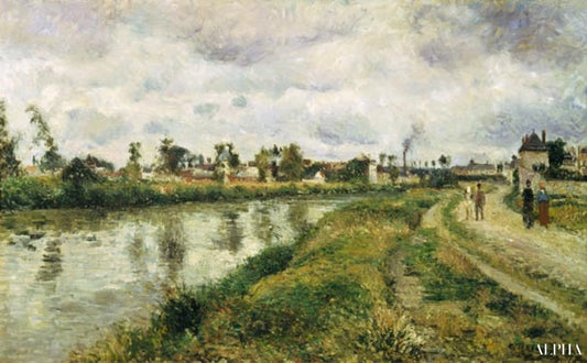 Paysage fluvial près d'Argenteuil - Camille Pissarro - Reproductions de tableaux et peintures haut de gamme