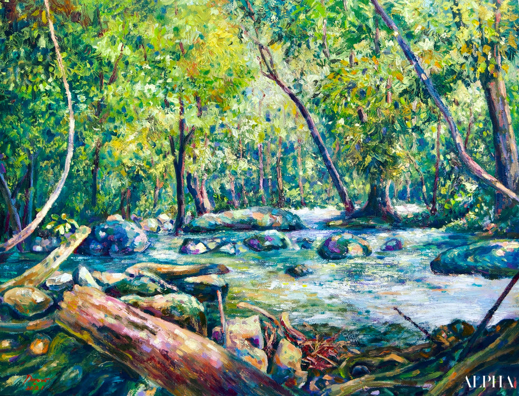 Forest Landscape - Kanchana | 50 x 40 cm Reproductions de tableaux à la peinture à l’huile