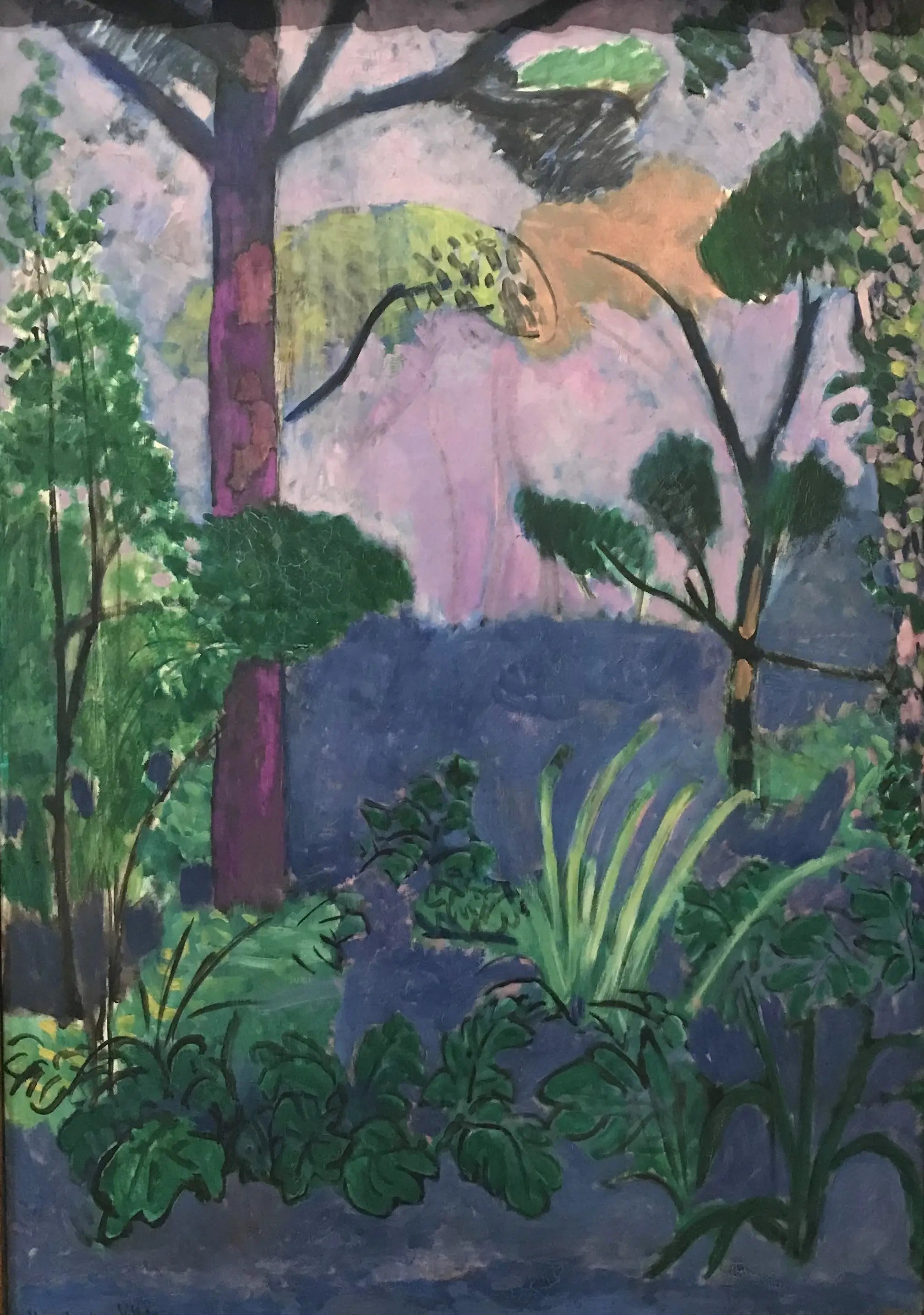 Reproduction du tableau « Paysage marocain (Acanthes) - Henri Matisse » par Alpha Reproduction en peinture à l’huile
