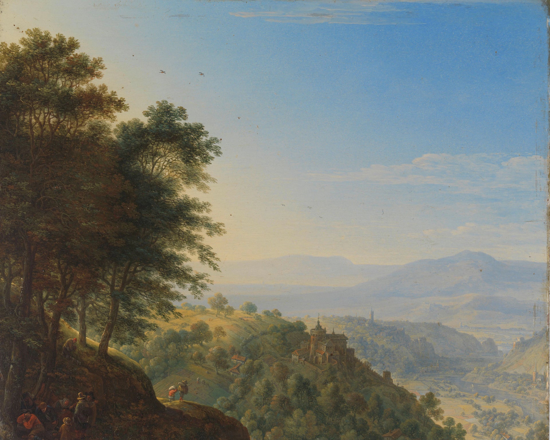 Paysage de montagne près de Boppard sur le Rhin - Herman Saftleven II