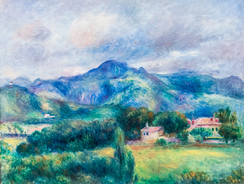 منظر طبيعي مع جبل - بيير-أوغست رينوار