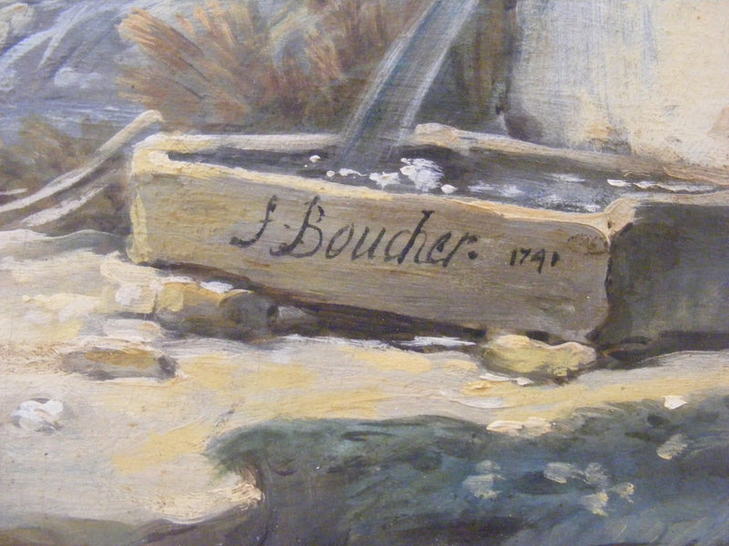 منظر ريفي مع النهر - فرانسوا بوشر