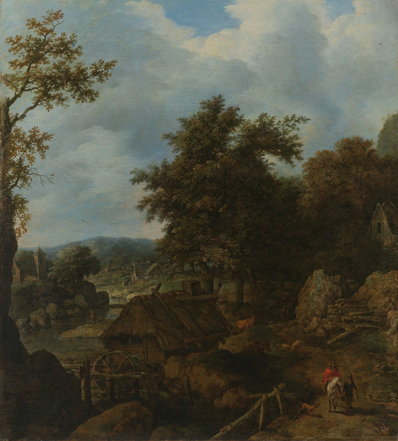 Paysage suédois avec moulin à eau - Allaert van Everdingen