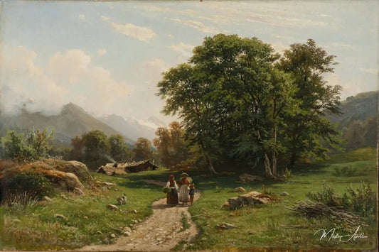 Paysage suisse - Ivan Shishkin - Reproductions de tableaux et peintures haut de gamme