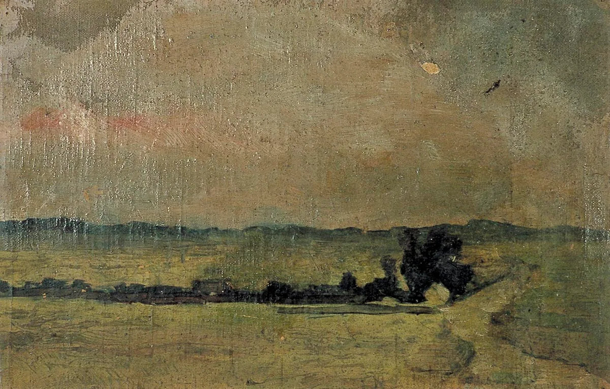 Paysage - Theo van Doesburg image 1 reproduction artisanale de tableau