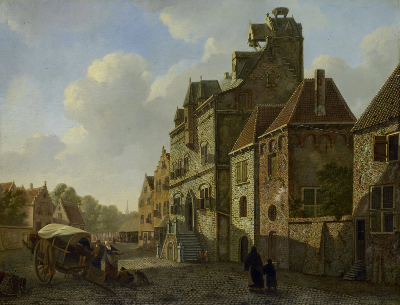 Paysage urbain à Dordrecht - Johannes Schoenmakers