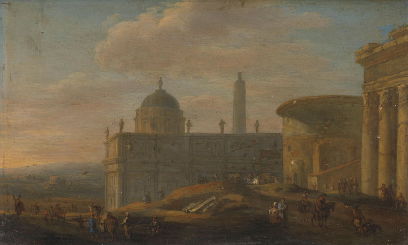 Paysage urbain italien - Jacob van der Ulft