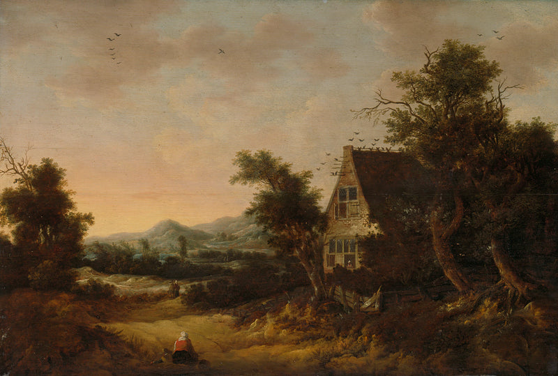 Paysage vallonné avec ferme - Cornelis van Zwieten