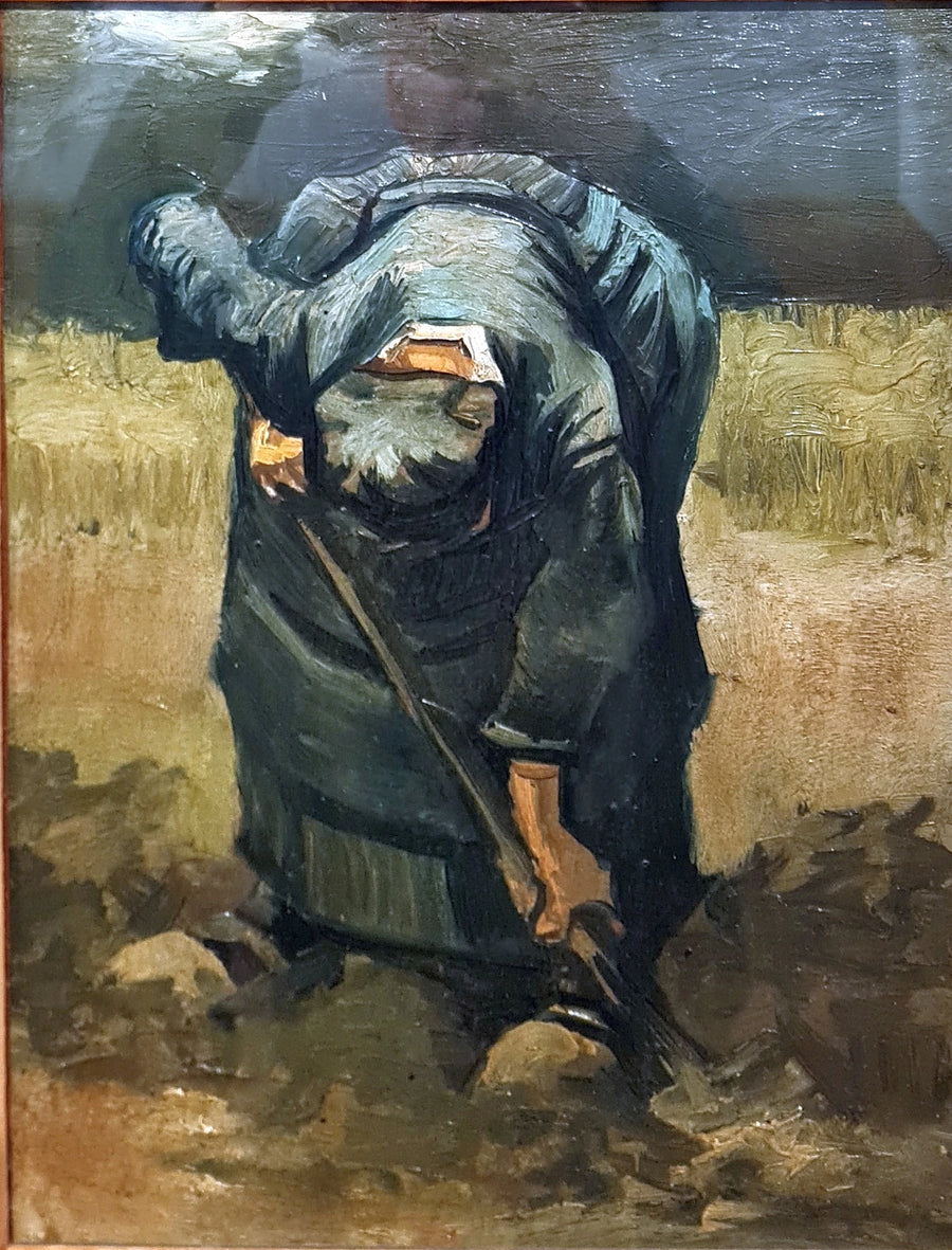 فلاحة تحفر - فنسنت فان جوخ